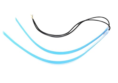 LCKKJHG Zusatzbremsleuchten 2 stücke Auto Tagfahrlicht Flexible wasserdichte Streifen Auto Scheinwerfer Weiß Blinker Gelb Bremse Fluss Lichter 12V FüR Auto SUV Motorrad(60cm,White to Yellow) von LCKKJHG