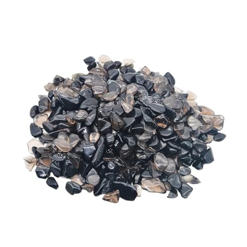 aquarium dekosteine steine 150g 100g Aquarium Dekoration Stein Aquarium Hintergrund Bunte Kristall Rock Kies Hausgarten Dekor Zubehör 7-9mm(Black1,150g) von LCKKJHG