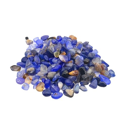 aquarium dekosteine steine 150g 100g Aquarium Dekoration Stein Aquarium Hintergrund Bunte Kristall Rock Kies Hausgarten Dekor Zubehör 7-9mm(Blue2,100g) von LCKKJHG