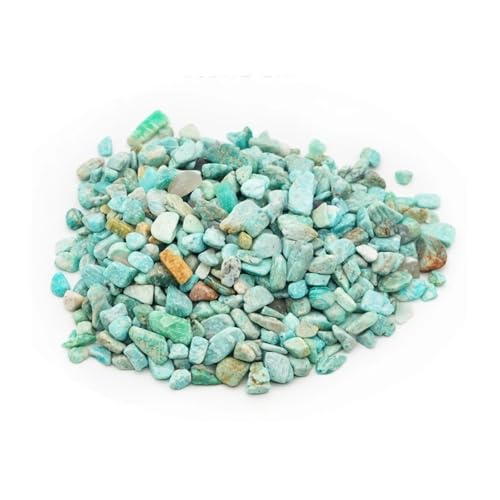 aquarium dekosteine steine 150g 100g Aquarium Dekoration Stein Aquarium Hintergrund Bunte Kristall Rock Kies Hausgarten Dekor Zubehör 7-9mm(Light blue,100g) von LCKKJHG