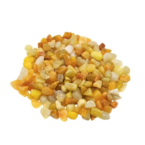 aquarium dekosteine steine 150g 100g Aquarium Dekoration Stein Aquarium Hintergrund Bunte Kristall Rock Kies Hausgarten Dekor Zubehör 7-9mm(Yellow1,150g) von LCKKJHG