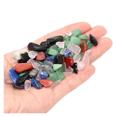 aquarium dekosteine steine Gemischte Quarzkristallsplitter, Stein, Fels, Kies, Probe, Aquarium, Aquarium, Dekoration, natürliche Trommelsteine ​​und Erzmineralien(Color1,100g) von LCKKJHG
