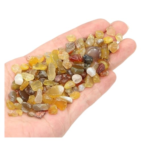 aquarium dekosteine steine Gemischte Quarzkristallsplitter, Stein, Fels, Kies, Probe, Aquarium, Aquarium, Dekoration, natürliche Trommelsteine ​​und Erzmineralien(Color19,50g) von LCKKJHG