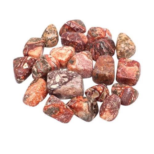 aquarium dekosteine steine Unregelmäßige Trommelsteinlandschaft Jaspis Reiki Heilkristall Energie Quarz Mineralprobe Aquarium Hausgarten Dekor(Color21,100g) von LCKKJHG