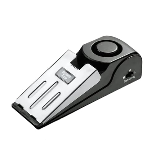 türstopper Alarm Tragbarer 120-dB-Keil-Sicherheits-Bodentürstopper Einstellbare Empfindlichkeit for Reisen im Wohnheim(3pcs) von LCKKJHG