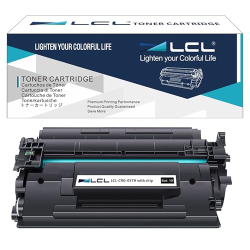 LCL 057H Schwarz 10000 Seiten Kompatible Tonerkartusche für Canon 057 057H CRG-057 CRG-057H Kompatibel für Canon i-SENSYS LBP223dw LBP226dw LBP233DW LBP236DW MF443dw MF445dw MF453DW MF455DW (1Pack) von LCL