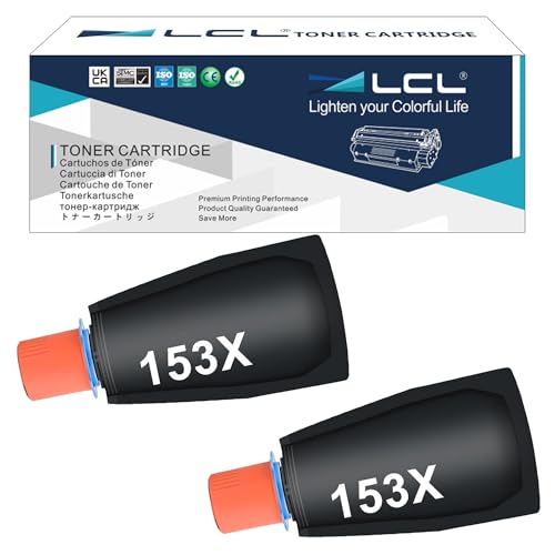 LCL 153X Schwarz Tonerkartuschen mit hoher Kapazität, kompatibel für HP 153A W1530A 153X W1530X für HP Laser Tank 1504 1504w 2504 2504dw 2506dw MFP 1604 1604w 2604 2604dw 2604sdw 2606 2606dw (2-Pack) LCL 153X Schwarz Tonerkartuschen mit hoher Kapazität, kompatibel für HP 153A W1530A 153X W1530X für HP Laser Tank 1504 1504w 2504 2504dw 2506dw MFP 1604 1604w 2604 2604dw 2604sdw 2606 2606dw (2-Pack) von LCL