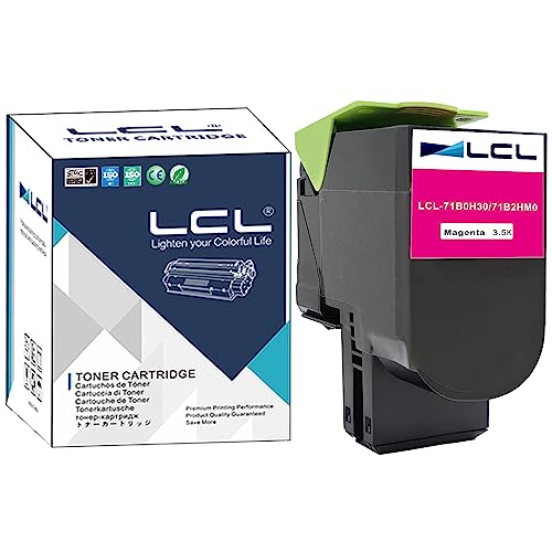 LCL 71B0H30 Magenta 3500 Seiten Tonerkartusche kompatibel für Lexmark 71B2HM0 71B0H30 kompatibel für Lexmark CS417 CS417dn CX417 CX417de CS517 CS517de CX517 CX517de (1er-Pack) von LCL