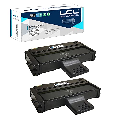 LCL Aktualisierte Version Kompatibel Toner 407254 407255 SP200 SP201 SP204 SP213 2600Seiten (2Schwarz) Ersatz für Ricoh SP200 SP201N SP201NW SP202 SP203S SP204SN SP204SFN SP204SFNW SP213SNW SP213SUW von LCL