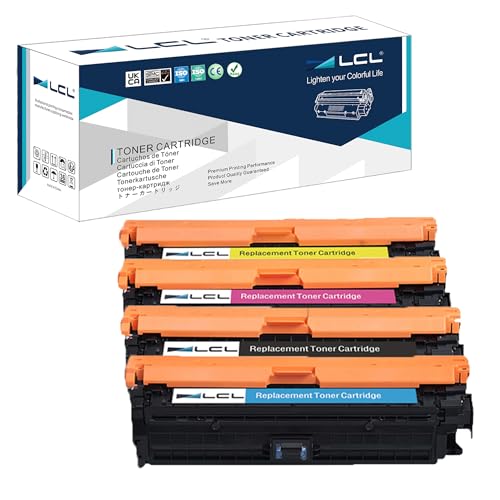 LCL Tonerkartuschen 307A CE740A CE741A CE742A CE743A (KCMY) Ersatz für HP Color Laserjet CP5225 CP5225n CP5225dn von LCL