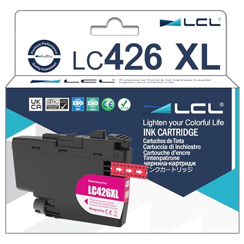 LCL Kompatibel Tintenpatrone 5000pages LC-426 LC426 XL LC426XL LC-426XLM LC426XLM (Magenta) Kompatibel für Brother MFC-J4335DW MFC-J4340DW MFC-J4535DW MFC-J4540DW MFC-J4540DWXL von LCL