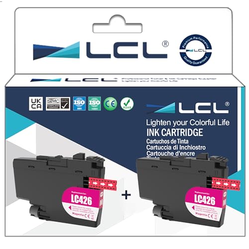 LCL Kompatibel Tintenpatrone LC-426 LC426 LC-426M LC426M (2Magenta) Kompatibel für Brother MFC-J4335DW MFC-J4340DW MFC-J4535DW MFC-J4540DW MFC-J4540DWXL von LCL