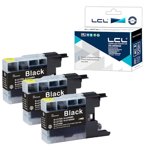 LCL Kompatibel Tintenpatrone LC1280 LC1280BK (3 Schwarz) Ersatz für Brother MFC-J6510DW MFC-J6710DW MFC-J6910DW MFC-J5910CDW DCP-J525W DCP-JW525DW MFC-J625DW DCP-JW725DW MFC-J825DW DCP-JW925DW von LCL