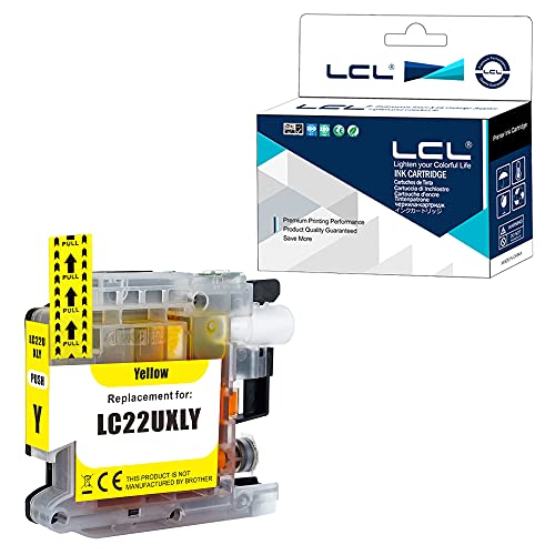LCL Kompatibel Tintenpatrone LC22U LC22UY XL (1 Gelb) Ersatz für Brother DCP-J785DW MFC-J985DW von LCL