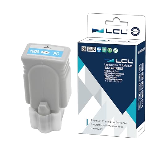 LCL Kompatibel Tintenpatrone PFI-1000 PC PFI-1000PC 0550C001 Pigment (1Pack Photo Cyan) Ersatz für Canon imagePROGRAF PRO-1000 von LCL