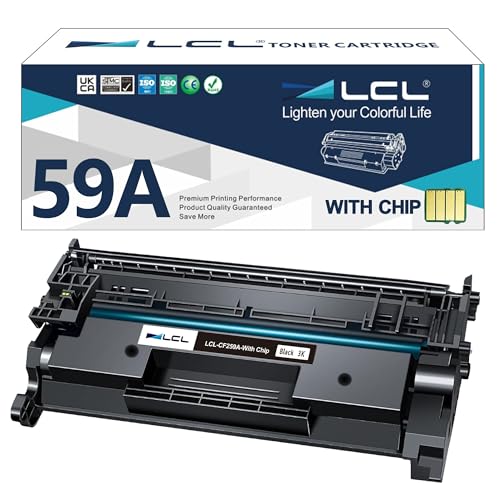 LCL Kompatibel Toner (Mit CHIP) 59A CF259A 59X CF259X Ersatz für HP Laserjet Pro M404 M404dw M404dn M404n M428 M428dw M428fdw M428fdn Pro M304 M428M Enterprise M406 M406dn M430 M430f (1 Schwarz) von LCL