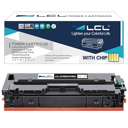 LCL Kompatibel Tonerkartusche 201X CF400X CRG-22 High Yield (1 Stück Schwarz) Ersatz für HP Color Laserjet Pro M252dw M252n MFP M277dw M277n MFP-M277c6 von LCL