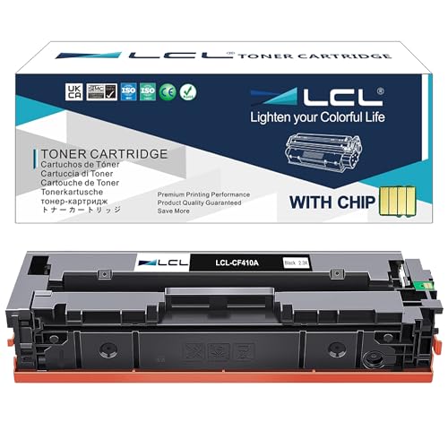 LCL Kompatibel Tonerkartusche 410A CF410A (1 Schwarz) Ersatz für HP Color Laserjet Pro MFP M477fnw MFP M477fdn MFP M477fdnwMFP M452dn MFP M452dw MFP M452nw MFP M377dw von LCL