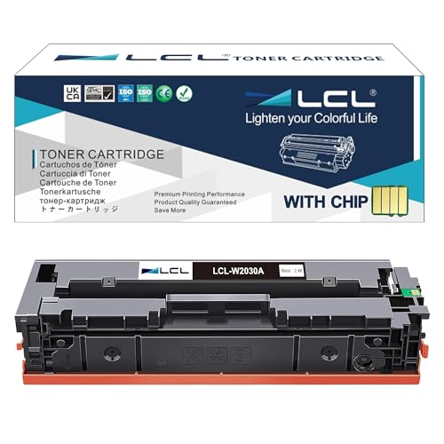 LCL Kompatibel Tonerkartusche 415A W2030A（mit Chip） (1Schwarz) Kompatibel für HP Color Laserjet PRO M454 M454DW M454NW M454DN M479 M479FDN M479FNW M479DW M479FDW. MFP M480f MFP M455dn von LCL