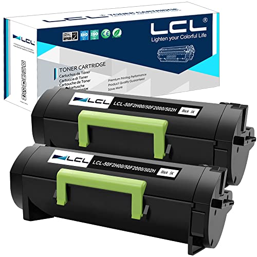 LCL Kompatibel Tonerkartusche 50F3H00 50F2H00 50F0HA0 50F2H0E 5000page (2Schwarz) Ersatz für Lexmark MS310 MS310d MS310dn MS312 MS312DN MS315 MS315dn MS410 MS410d MS410dn MS415 MS415DN MS510 MS510dn von LCL