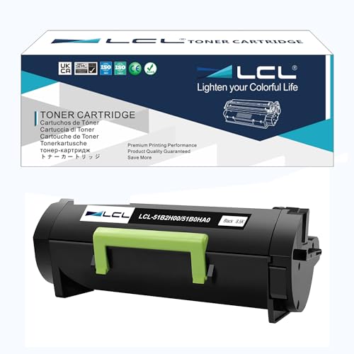 LCL Kompatibel Tonerkartusche 51B2H00 51B0HA0 8500 Seiten (1 Schwarz) Ersatz für Lexmark MS417 MS417DN MS517 MS517DN MS617 MS617DN MX417 MX417DN MX517 MX517DE MX617 MX617DE MX417de von LCL