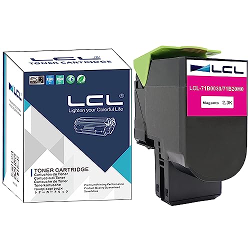 LCL Kompatibel Tonerkartusche 71B0030 71B20M0 CS317dn CX317dn CS417dn CX417de CS517de CX517de (1 Magenta) Ersatz für Lexmark CS317 CS317dn CX317 CX317dn CS417 CS417dn CX417 CX417de CS517 CS517de CX517 von LCL