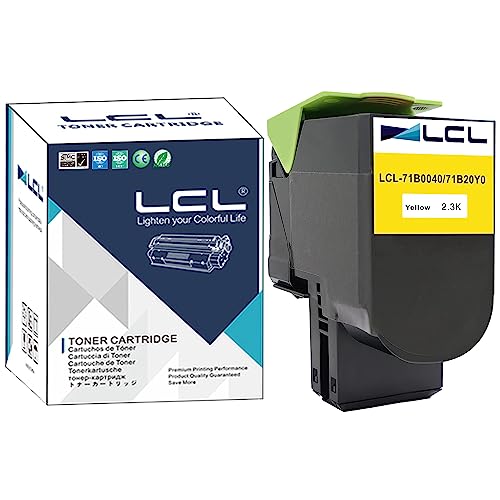 LCL Kompatibel Tonerkartusche 71B0040 71B20Y0 CS317dn CX317dn CS417dn CX417de CS517de CX517de (1 Gelb) Ersatz für Lexmark CS317 CS317dn CX317 CX317dn CS417 CS417dn CX417 CX417de CS517 CS517de CX517 von LCL
