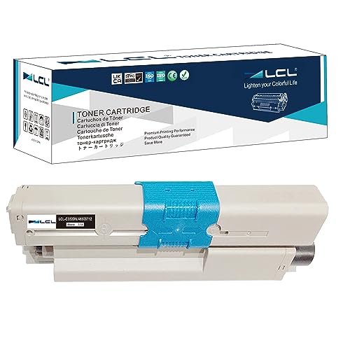 LCL Kompatibel Tonerkartusche C332dnw C332dn c332 MC363dnw MC363dn MC363 46508712 46508716 3500Pages (1Schwarz) Ersatz für Oki MC363DN MC363 C332DNW C332DN C332 MC 363 DNW MC 363 N von LCL