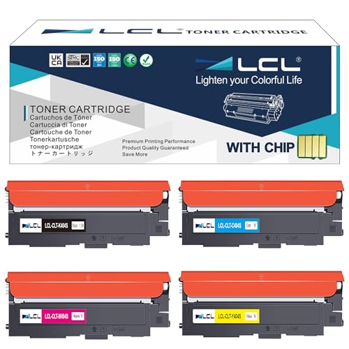 LCL Kompatibel Tonerkartusche CLT-404S CLT-P404C CLT-K404S K404S CLT-C404S CLT-M404S CLT-Y404S (Schwarz Cyan Magenta Gelb) kompatibel für Samsung SL-C430 SL-C430W SL-C480 SL-C480W SL-C480FN SL-C480FW von LCL