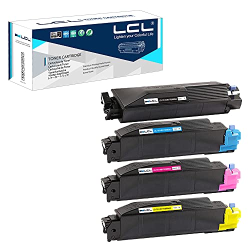 LCL Kompatibel Tonerkartusche TK5140 TK-5140 TK-5140K TK-5140C TK-5140M TK-5140Y 1T02NR0NL0 1T02NRCNL0 1T02NRBNL0 1T02NRANL0 (1Schwarz 1Cyan 1Magenta 1Gelb) Ersatz für Kyocera ECOSYS von LCL