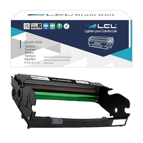 LCL Kompatibel Trommel E250X22G (1Schwarz) Kompatibel für Lexmark E250D E250DN E350D E350DN E352DN E352DTN Lexmark E450 450N 450DN von LCL