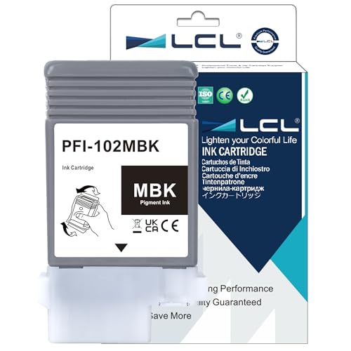 LCL PFI102 MatteSchwarz Tintenpatrone Ersatz für Canon PFI-102 PFI-102MBK für Canon imagePROGRAF iPF500 iPF510 iPF600 iPF605 iPF610 iPF650 iPF655 iPF700 iPF710 iPF720 iPF750 iPF755 iPF760 iPF765 1Pack LCL PFI102 MatteSchwarz Tintenpatrone Ersatz für Canon PFI-102 PFI-102MBK für Canon imagePROGRAF iPF500 iPF510 iPF600 iPF605 iPF610 iPF650 iPF655 iPF700 iPF710 iPF720 iPF750 iPF755 iPF760 iPF765 1Pack von LCL