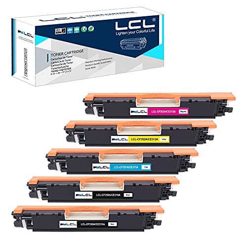 LCL Remanufactured Toner 130A CF350A CF351A CF352A CF353A (2KCMY) Ersatz für HP Color Laserjet Pro MFP M176 M176FN M177 M177FW M176n von LCL