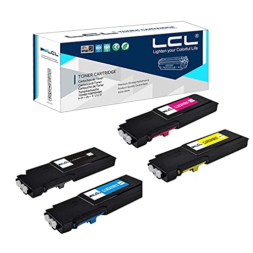 LCL 4 Wiederaufbereitete Tonerkartuschen 10500 Seiten+3 * 8000 Seiten C400 C400V C400N C400DN C405 C405V C405N C405DN 106R03528 106R03530 106R03531 106R03529 Ersatz für Xerox Versalink C400 (KCMY) von LCL