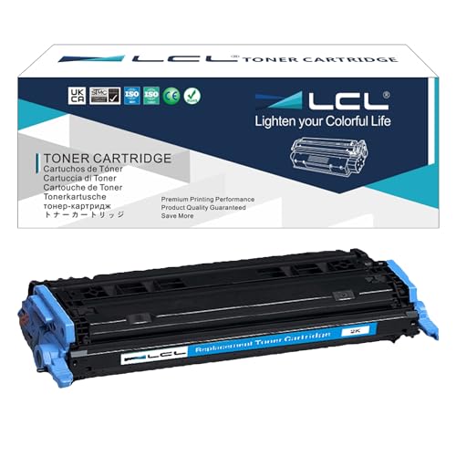 LCL Remanufactured Tonerkartusche 124A Q6001A 707 CRG707 (Cyan) Ersatz für Laserjet 1600 2600 2605 1015 1017Color Series 2600n 2605d 2605dn 2605dn xi 2605dtn CM1015 CM1015mfp CM1017mfp CM1017 von LCL