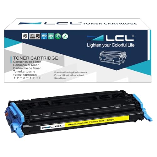 LCL Remanufactured Tonerkartusche 124A Q6002A 707 CRG707 (1 Gelb) Ersatz für HP Laserjet 1600 2600 2605 1015 1017Color Series 2600n 2605d 2605dn 2605dn xi 2605dtn CM1015 CM1015mfp CM1017mfp CM1017 von LCL
