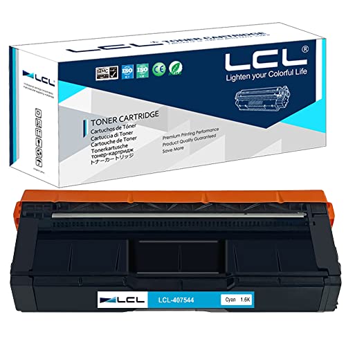 LCL Remanufactured Tonerkartusche 407544 sp c250 sp c250dn sp c250sf SP C261SFNW (1Cyan) Ersatz für Ricoh sp c250 sp c250dn sp c250sf SP C261SFNW von LCL