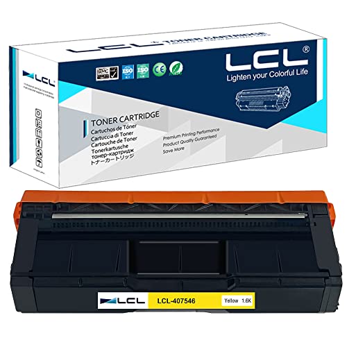 LCL Remanufactured Tonerkartusche 407546 sp c250 sp c250dn sp c250sf SP C261SFNW (1Gelb) Ersatz für Ricoh sp c250 sp c250dn sp c250sf sp C261SFNW von LCL