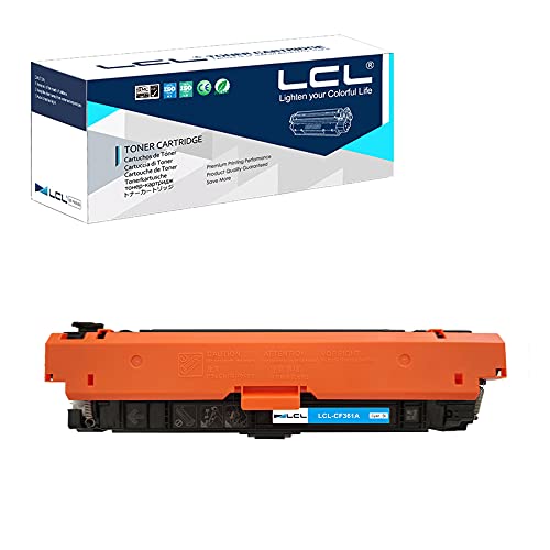 LCL Remanufactured Tonerkartusche 508A CF361A (1 Cyan) Ersatz für HP Laserjet M552dn M553dn M553n M553x M577c von LCL