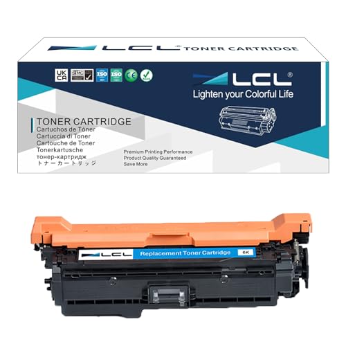 LCL Remanufactured Tonerkartusche CE401A 507A (1 Cyan) Ersatz für HP Laserjet Enterprise 500 Color M551 M551N M551DN M551XH M575f M575c M575dn M570dw von LCL