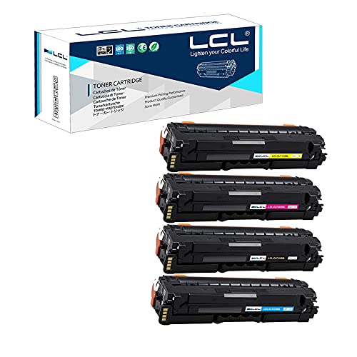 LCL Remanufactured Tonerkartusche CLT-506L CLT-K506L CLT-C506L CLT-M506L CLT-Y506L (1Schwarz 1Cyan 1Magenta 1Gelb) Ersatz für Samsung CLP-680 680DW 680DN Samsung CLX-6260FR 6260FD CLX-6260 von LCL