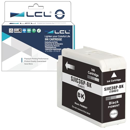 LCL SJIC36P Schwarz Tintenpatrone kompatibel für Epson SJIC36P SJIC36P-BK kompatibel für Epson ColorWorks C6000Ae C6000Pe C6500Ae C6500Pe (1 Pack,) von LCL