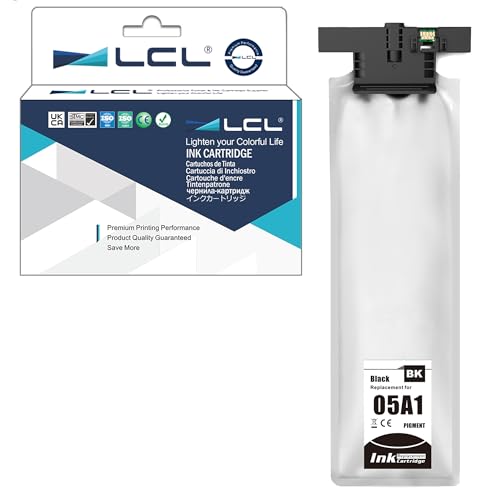 LCL T05A1 Schwarz Tintenpatrone kompatibel für Epson C13T05A100 T05A1 kompatibel für Epson Workforce Pro WF-C878 WF-C878R WF-C878RTC WF-C879 WF-C879R WF-C879RTC (1er-Pack) von LCL