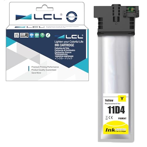 LCL T11D4 Gelb Tintenpatrone, kompatibel für Epson T11D T11D1 T11D2 T11D3 T11D4 kompatibel für Epson Workforce Pro WF-C5390DW WF-C5890DWF WF-C5390DN WF-C5390DW BAM WF-C5390DW BAM (1er-Pack) von LCL