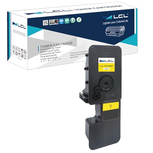 LCL TK5440 Gelb Tonerkartusche Kompatibel für Kyocera TK-5430 TK-5440 TK-5430Y TK-5440Y Kompatibel für Kyocera ECOSYS MA2100 MA2100cwfx MA2100cfx PA2100 PA2100cx PA2100cwx Toner Drucker (1 Pack) von LCL