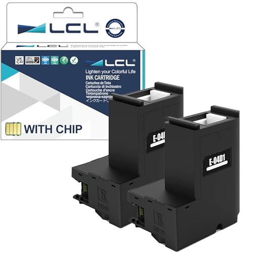 LCL kompatibel 04D1 T04D1 C13T04D100 Tintenwartungsbox (2PK) Kompatibel für Epson ET-M3180 ET-M317 ET-M3140 ET-M217 ET-M2140 ET-M1180 von LCL