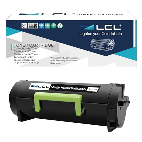 LCL kompatibel Toner 593-11165 7MC5J B2360d B2360dn (1Schwarz) Ersatz für Dell B2360d B2360dn B3460dn B3465dn B3465dnf von LCL