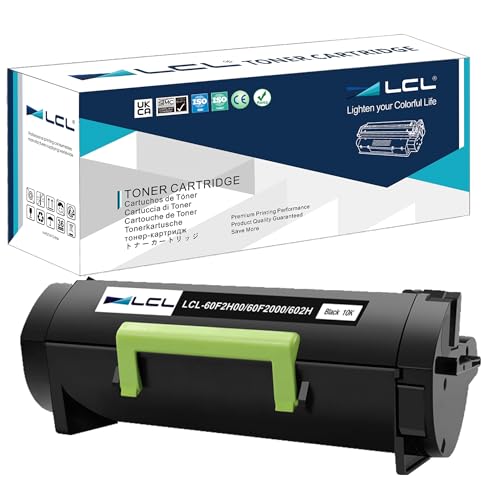 LCL kompatibel Toner 60F2H0E 60F200E 602HE 602E 60F2H00 60F2000 60F200E 602H 602 602E 10000Seiten kompatibel für Lexmark MX310 MX310dn MX410 MX410de MX510 MX510de MX511 MX511dte MX511dhe MX511de von LCL