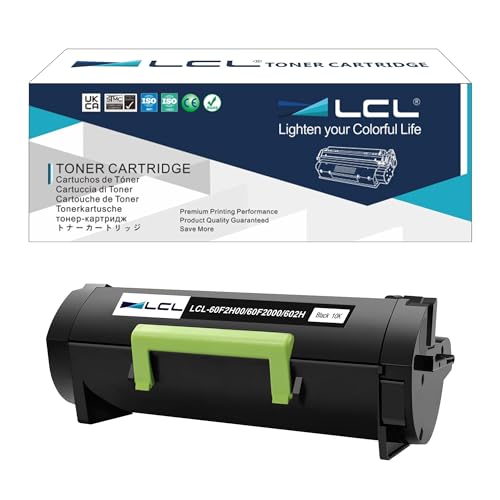 LCL kompatibel Toner 60F2H0E 60F200E 602HE 602E 60F2H00 60F2000 60F200E 602H 602 602E 10000Seiten kompatibel für Lexmark MX310 MX310dn MX410 MX410de MX510 MX510de MX511 MX511dte von LCL