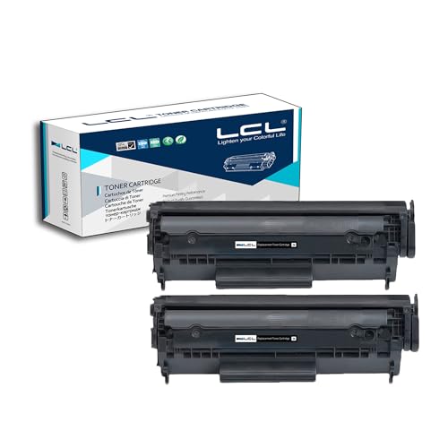 LCL kompatibel Tonerkartusche FX-10 FX10 (2 Schwarz) Ersatz für Canon I-SENSYS FAX-L100 FAX-L120 FAX-L140 FAX-L160 MF4010 MF4018** MF4120 MF4140 MF4150 MF4270 MF4320d MF4330d MF4340d MF4350d MF4370dn von LCL